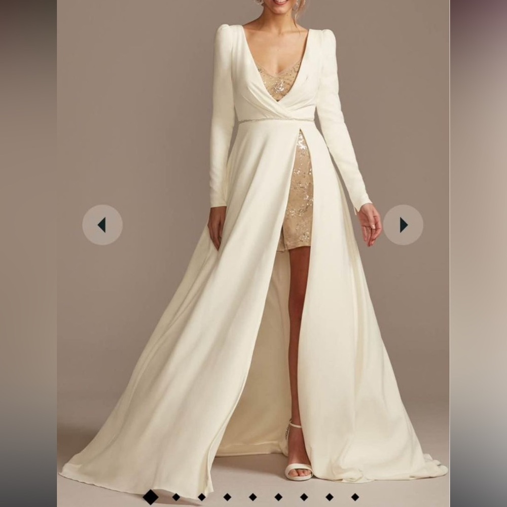 COPY - Two Piece Wedding Suit: crepe & sequin romper